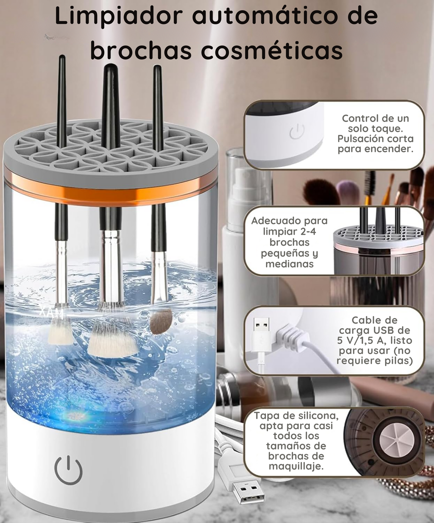 Limpiador Brochas Maquillaje