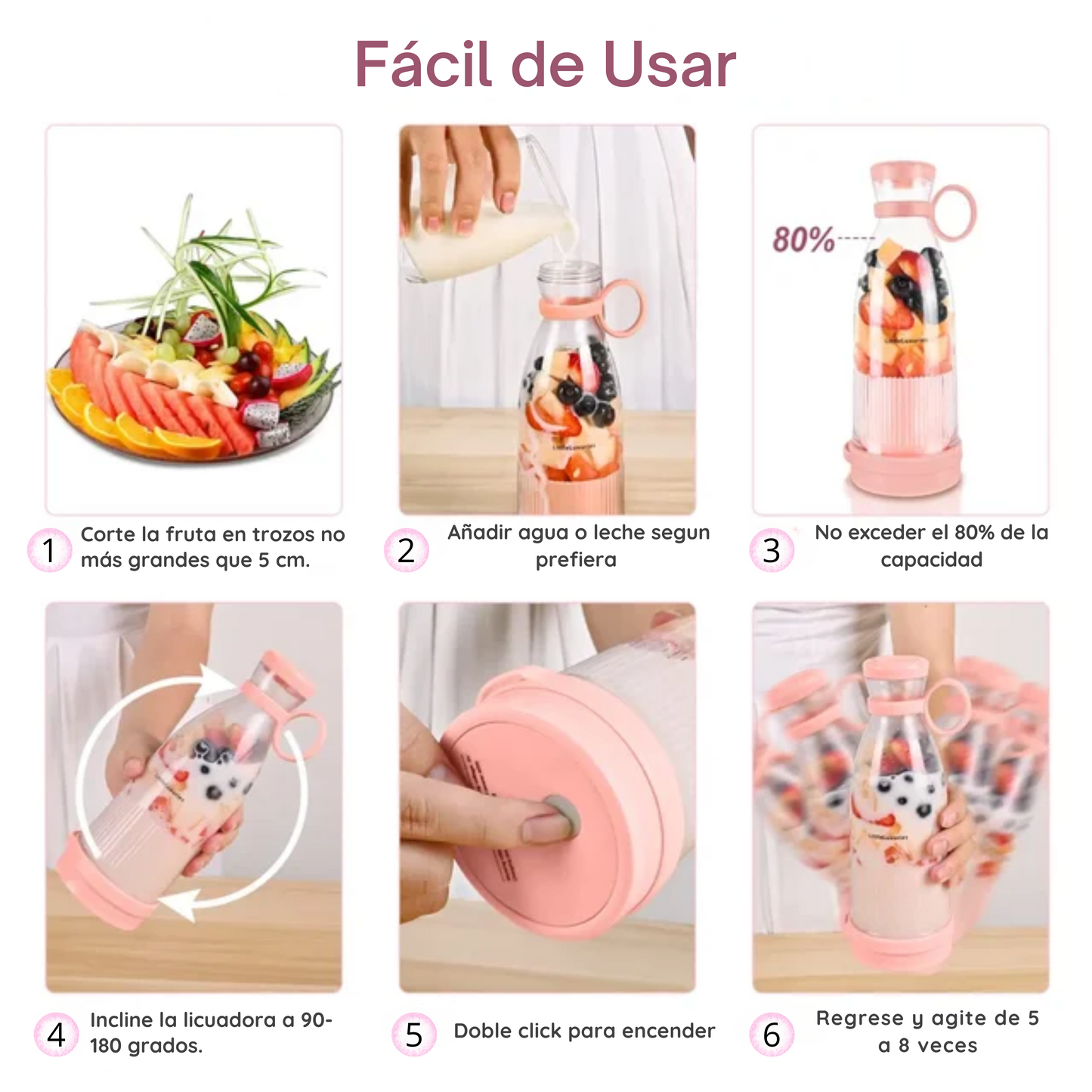 Mini Licuadora Portátil